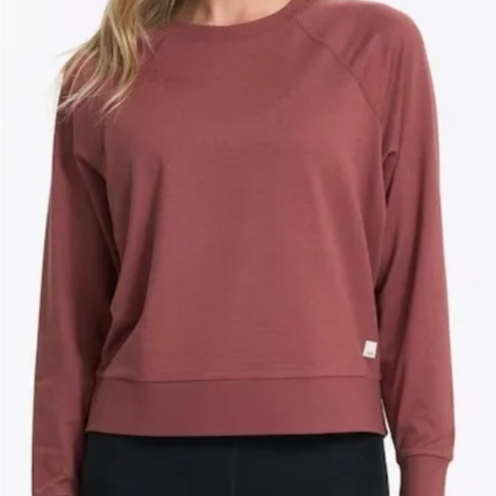 Vuori Clothing Vuori Women's Long Sleeve Halo Crew ROSEWOOD
